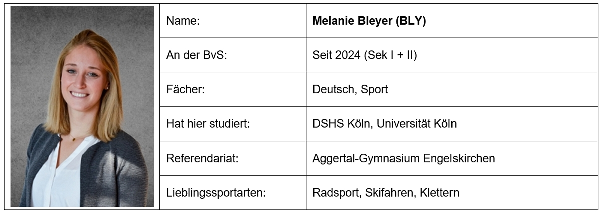 Steckbrief Bleyer Melanie